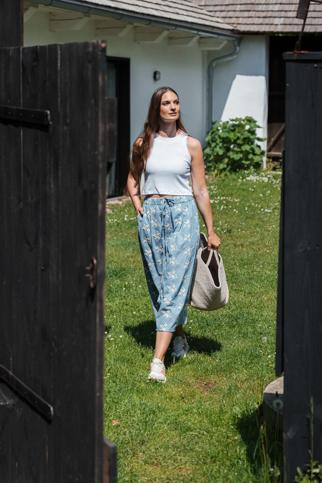 �aty & sukn� Nola blue embroidery jeans