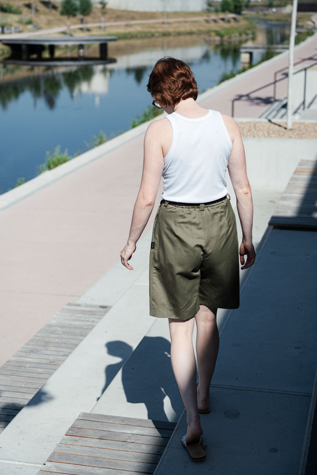 Kalhoty a �ortky Nico Khaki linen