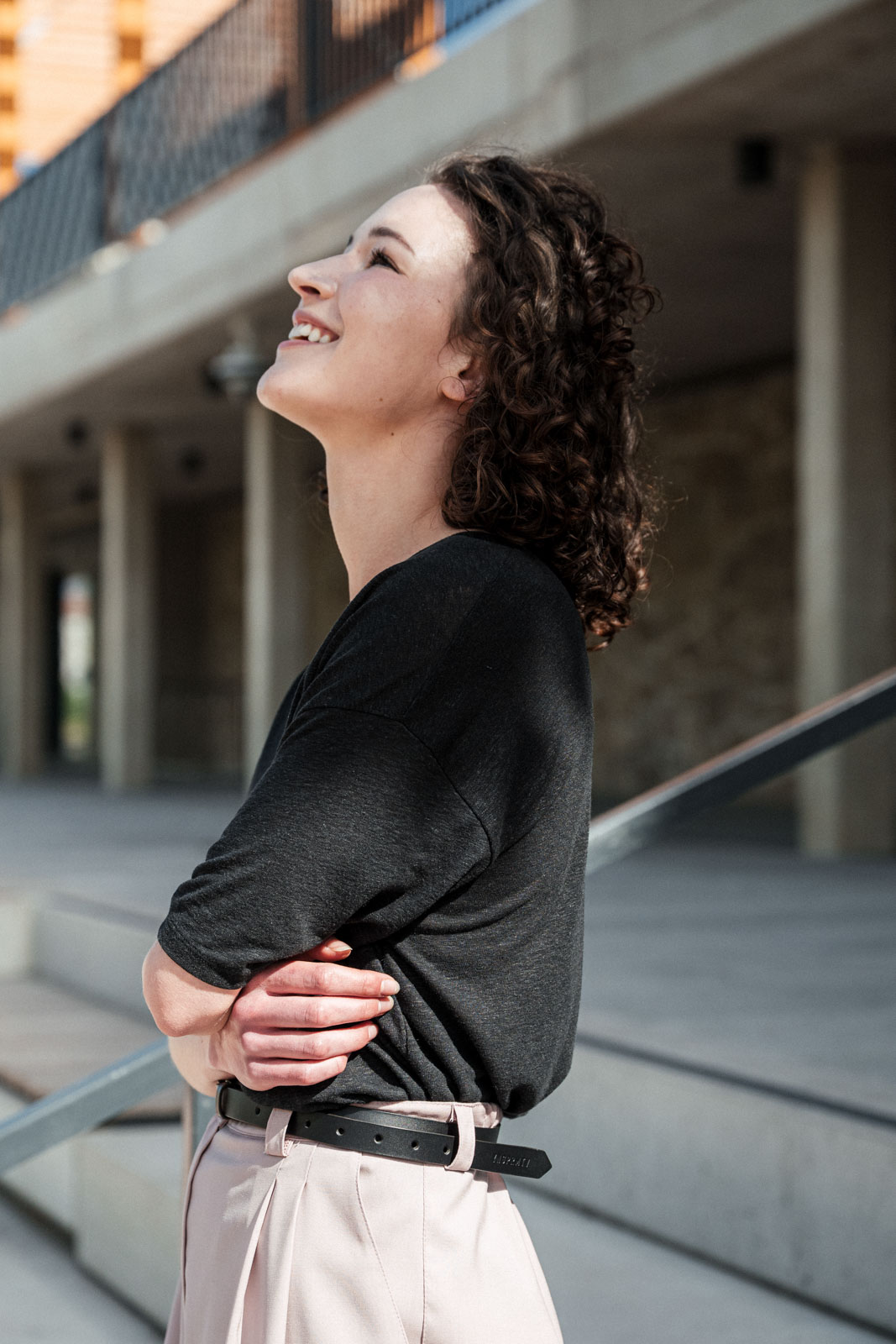 Tri�ka Vilde black linen
