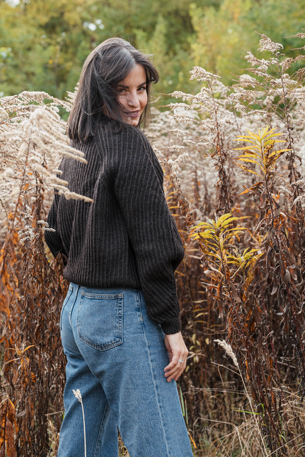 svetry merino Gwen dark chocolate