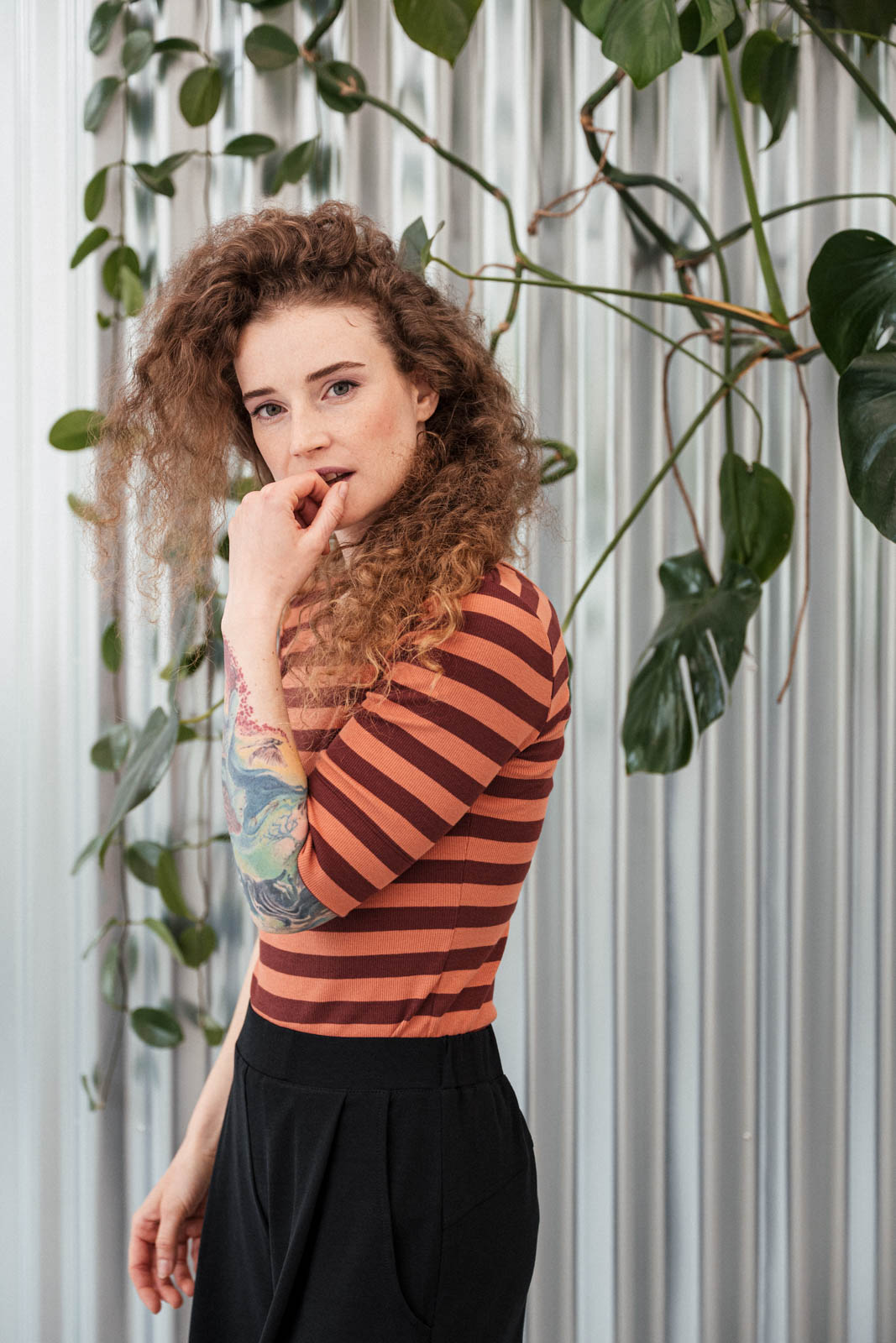 Tri�ka Fiona stripe orange