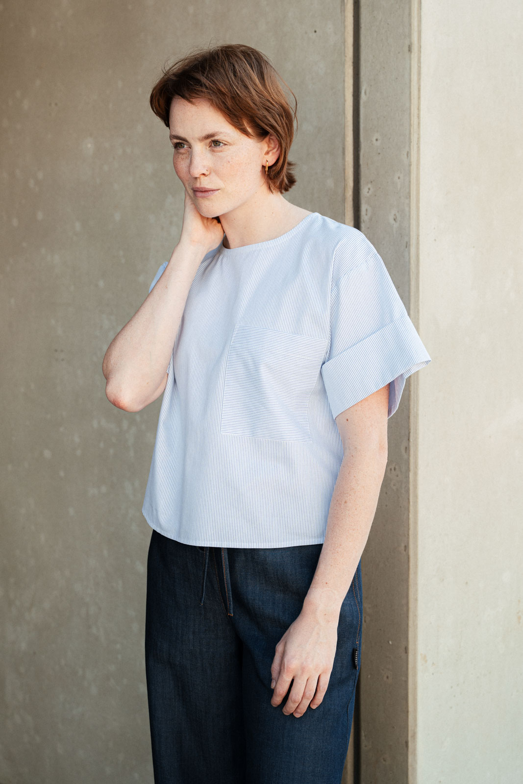 Halenky Lemmy stripe poplin