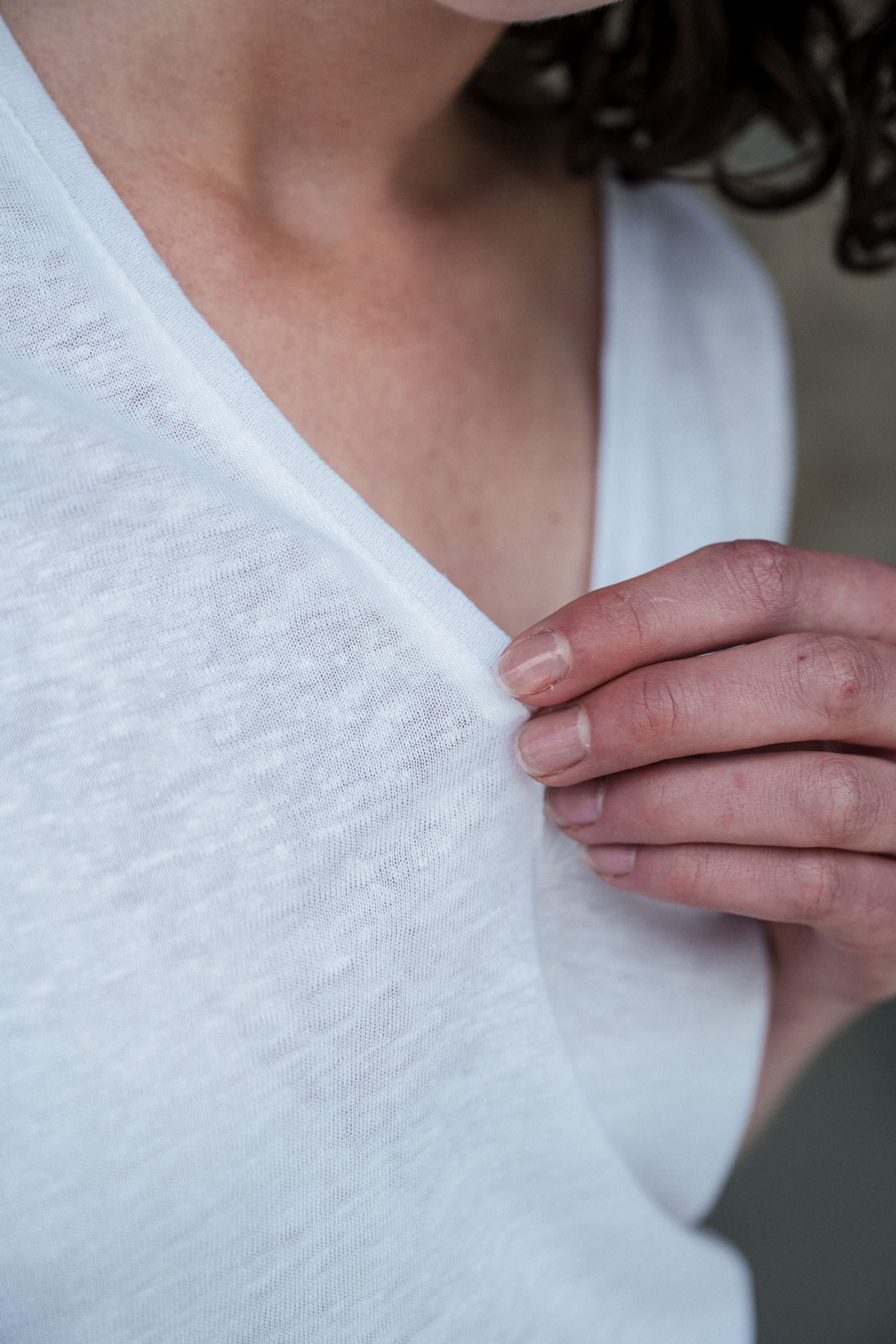 Tri�ka Vilde white linen