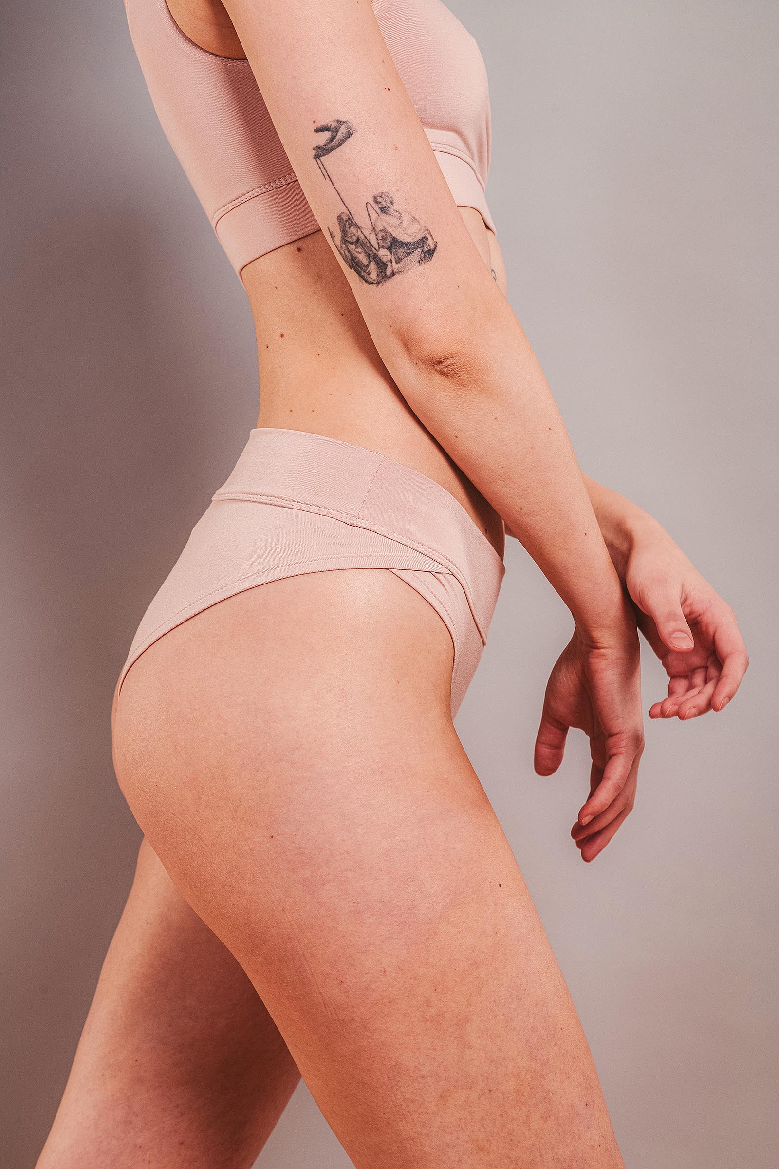 lingerie bamboo collection Joana nude pink
