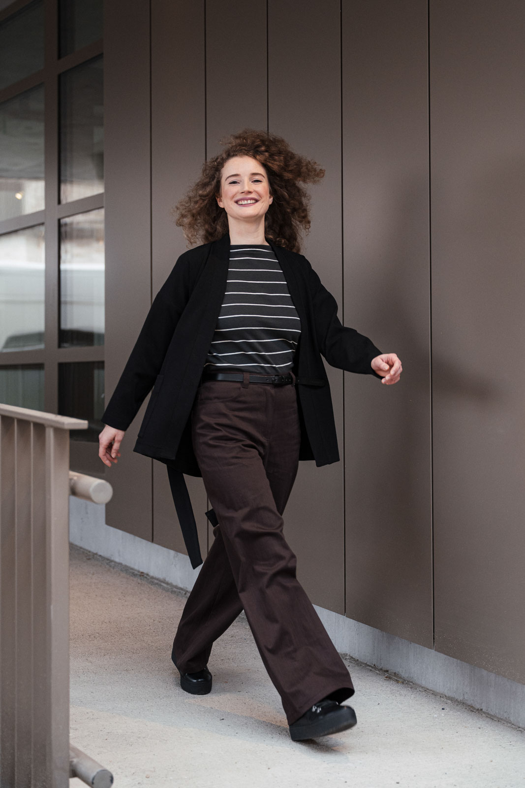 Kalhoty a �ortky Mona Jeans dark chocolate