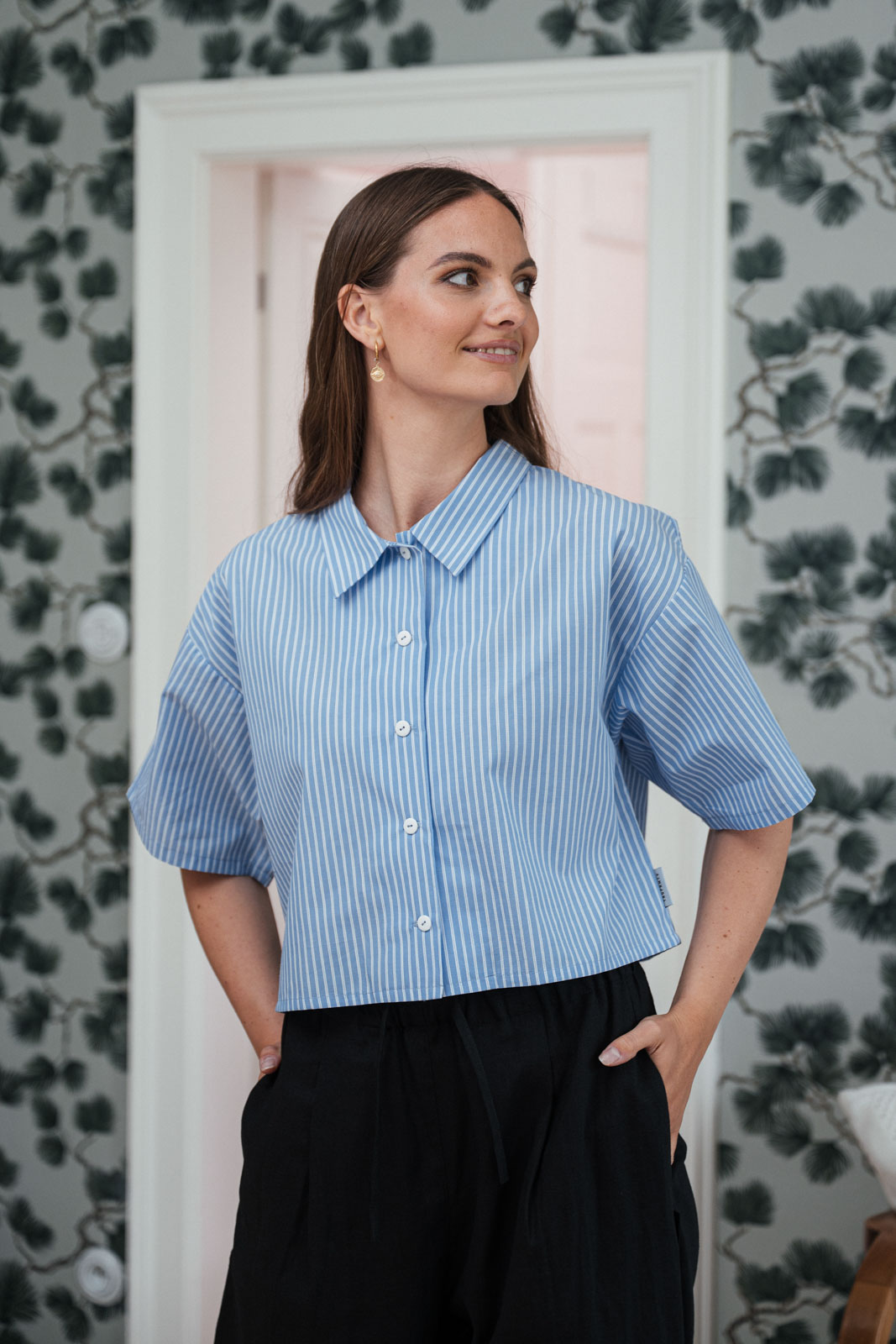 Ko�ile Uma stripe poplin