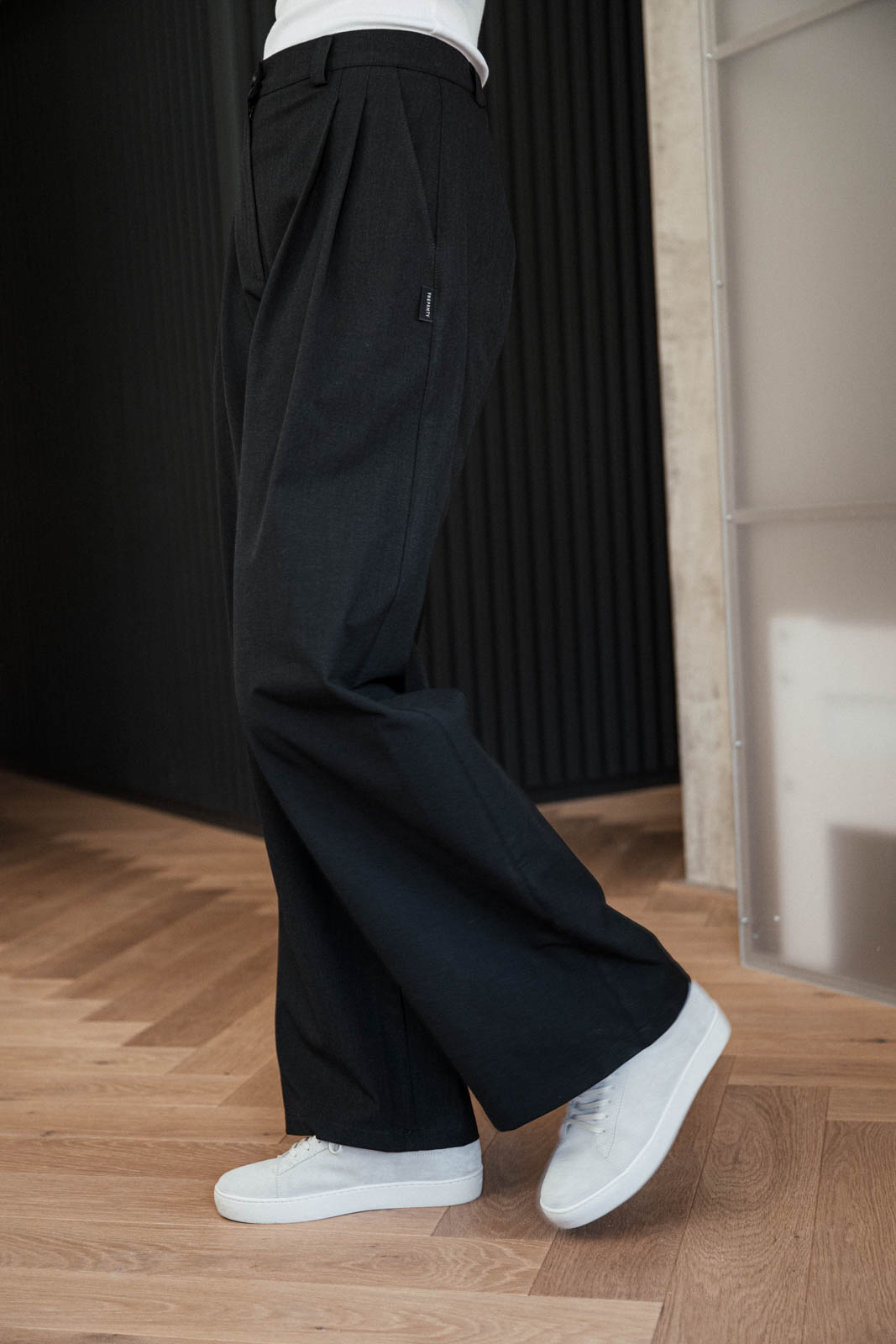 Kalhoty a �ortky Bela wool black