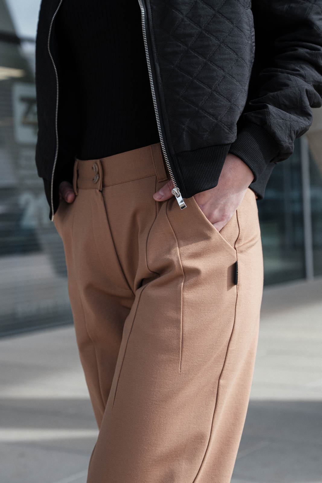 Kalhoty a �ortky Laura camel