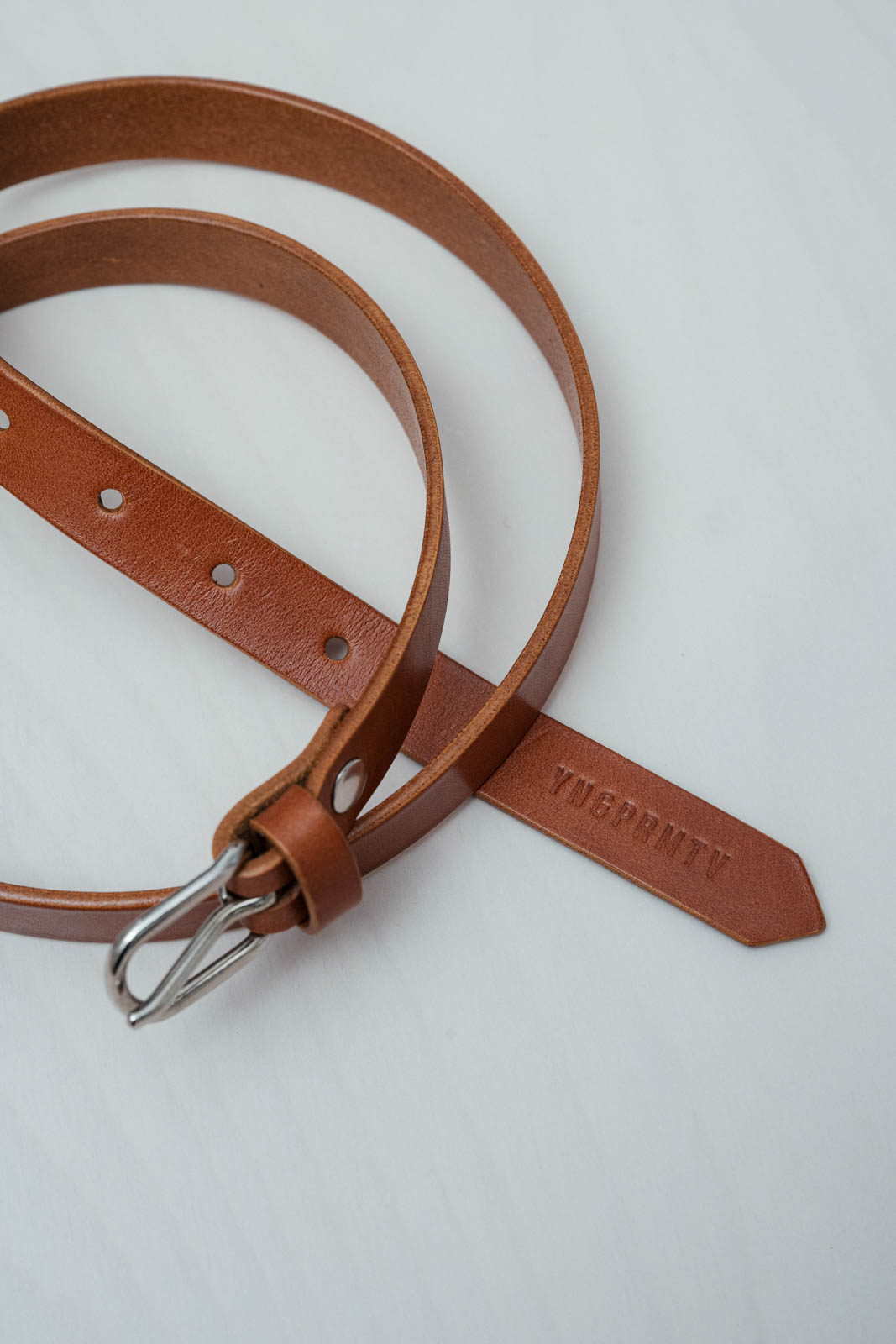 Opasek Ko�en� p�sek 2cm cognac
