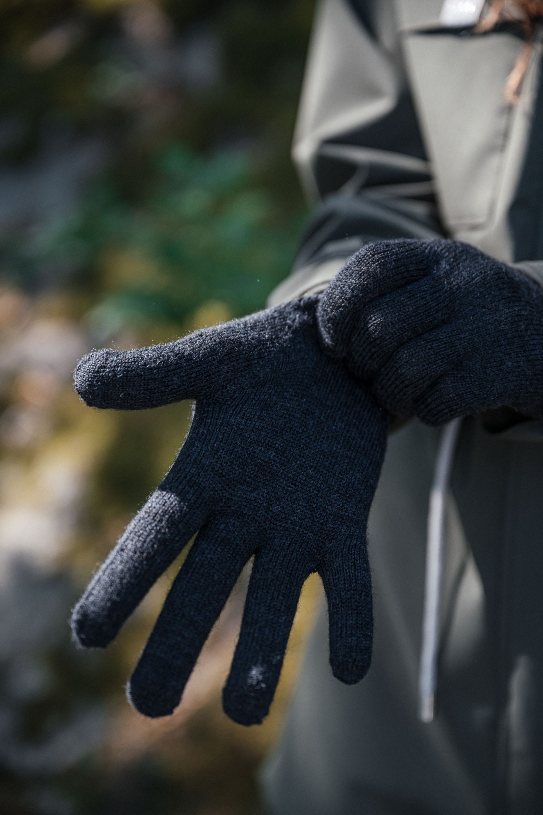 gloves merino Glove merino anthracite