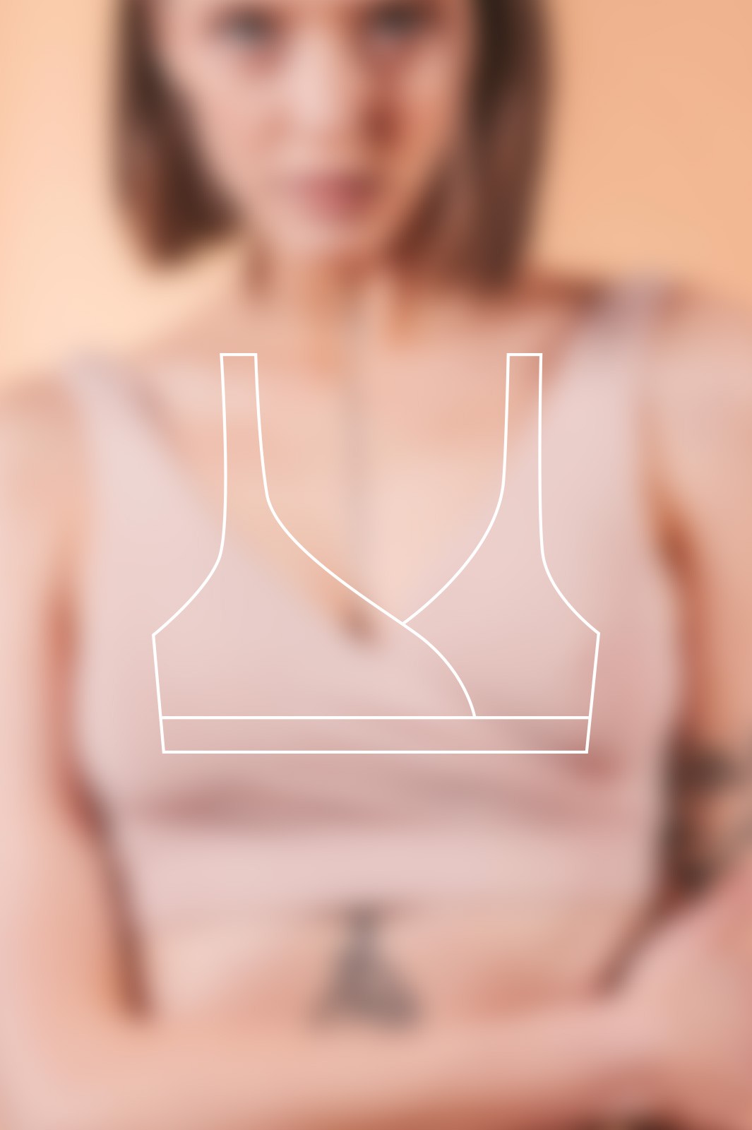 D�msk� top Kiara nude pink
