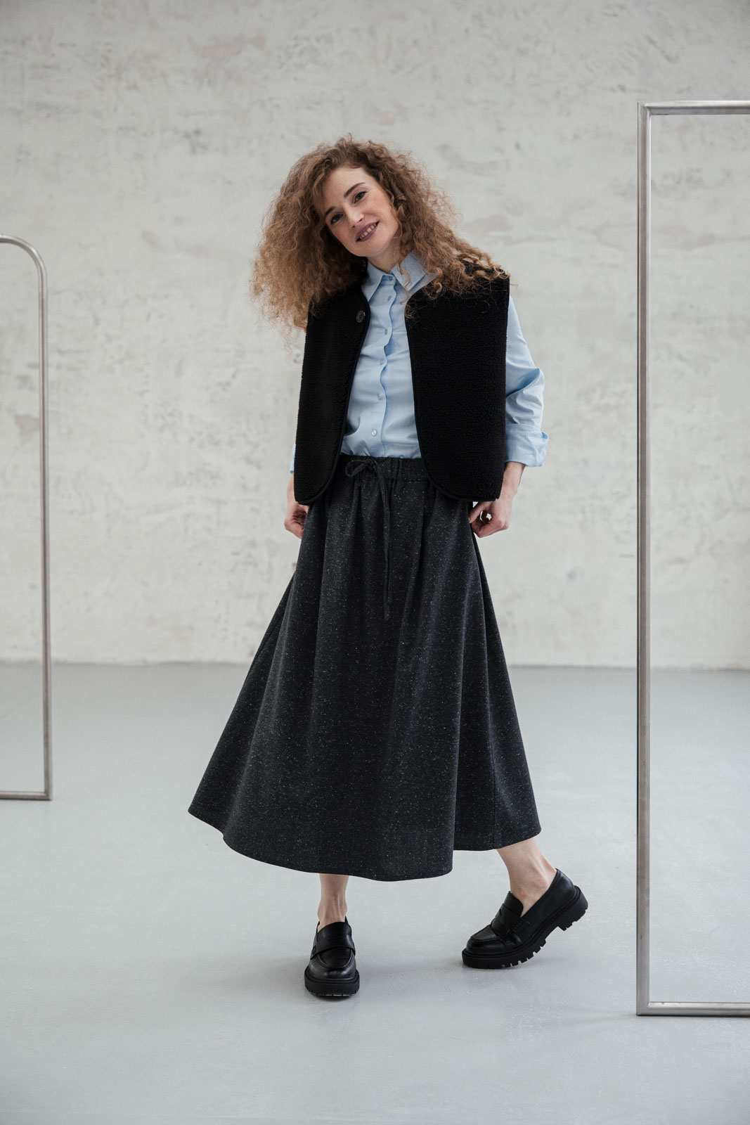 �aty & sukn� Nola wool starlight anthracit