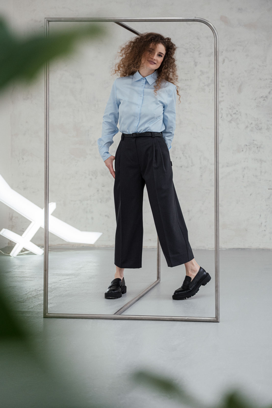 Kalhoty a �ortky Bela crop anthracite