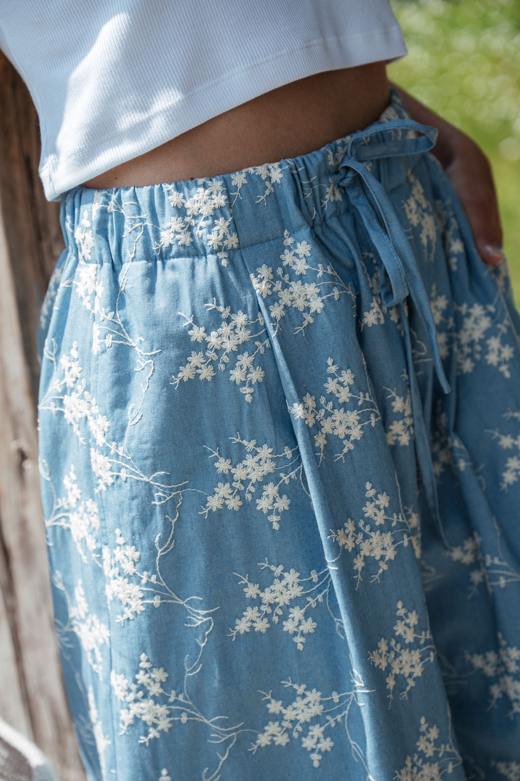 �aty & sukn� Nola blue embroidery jeans