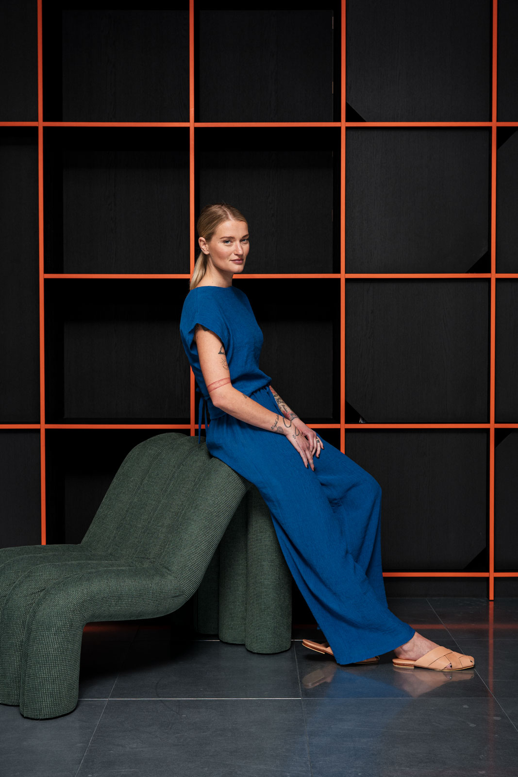 Kalhoty a �ortky Louise electric blue