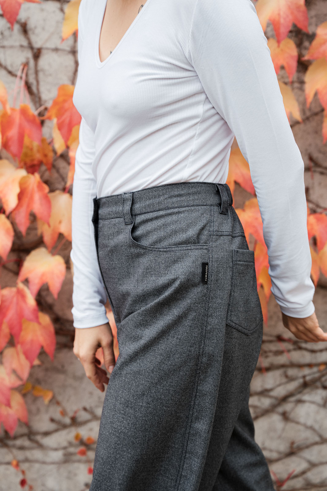 Kalhoty a �ortky Mona wool ash blue