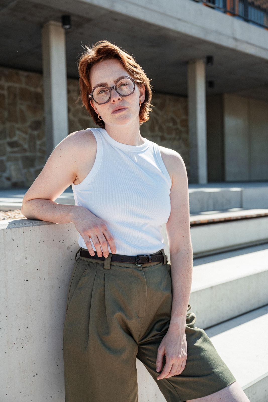 Kalhoty a �ortky Nico Khaki linen
