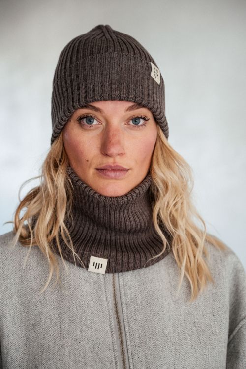 Merino kulichy Kulich merino RIB mocha cashwool