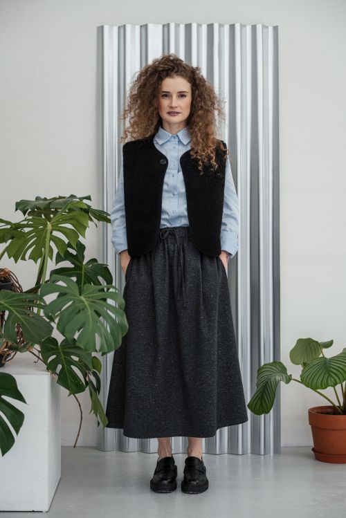 �aty & sukn� Nola wool starlight anthracit