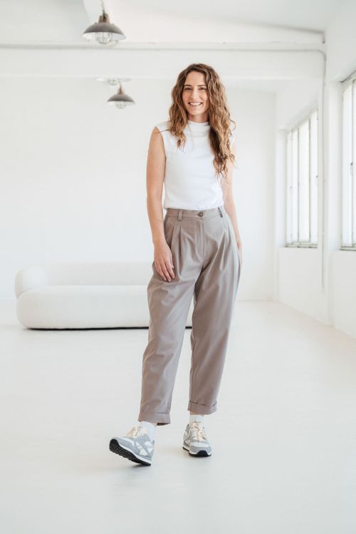 Kalhoty a �ortky Emily Lyocell nut