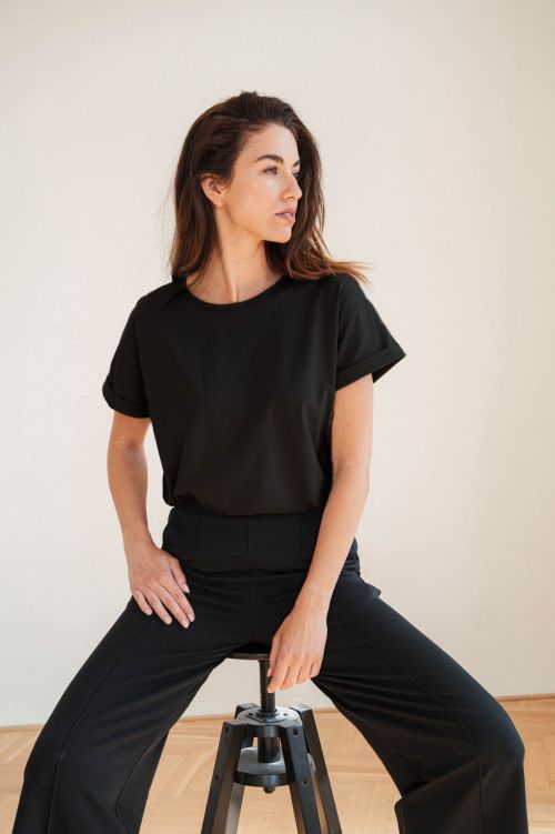 Tri�ka Basic W black