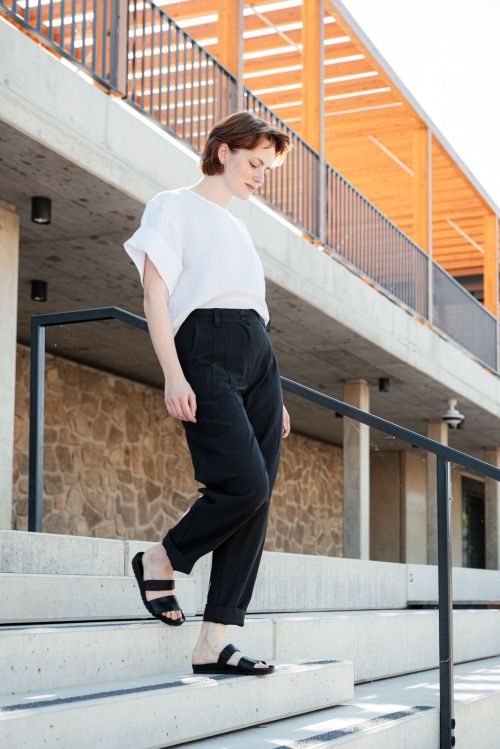 Kalhoty a �ortky Laura stripe