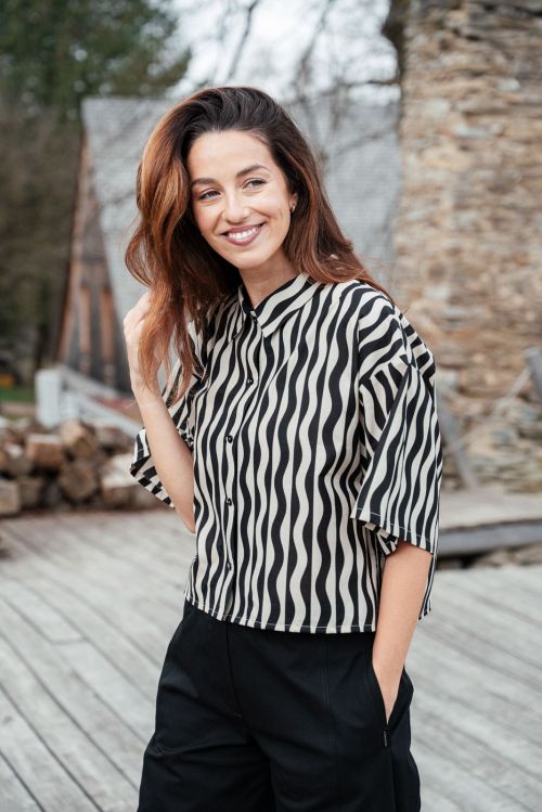 Ko�ile Uma stripe voile