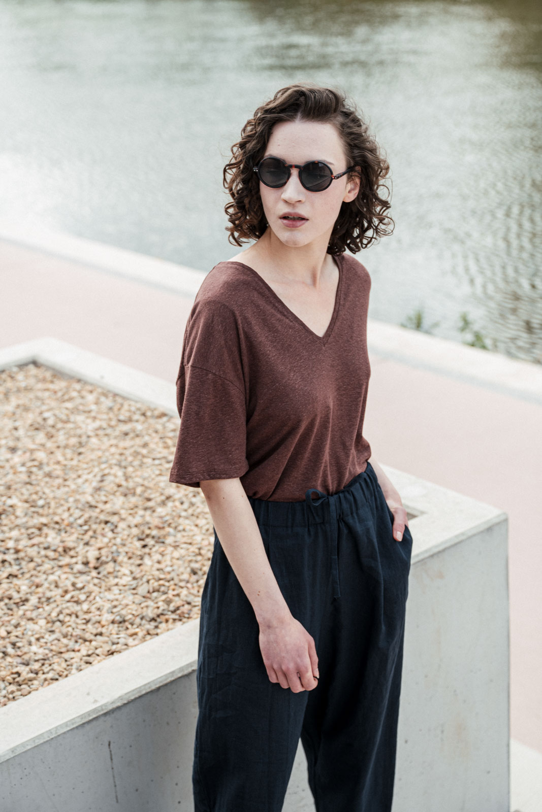 Tri�ka Vilde cinnamon linen